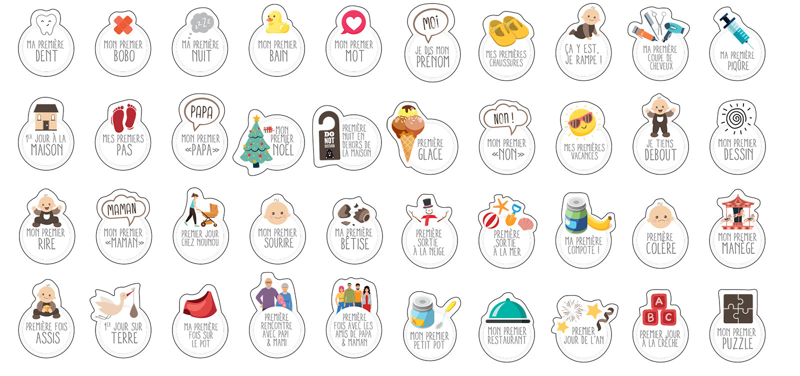 Stickers calendrier